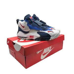 Nike Air Max Speed Turf Mens Shoes Size 9.5 White Blue Red Sneakers